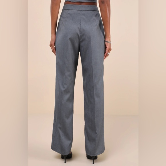 NWT Lulus grey pinstripe set - Picture 3 of 7